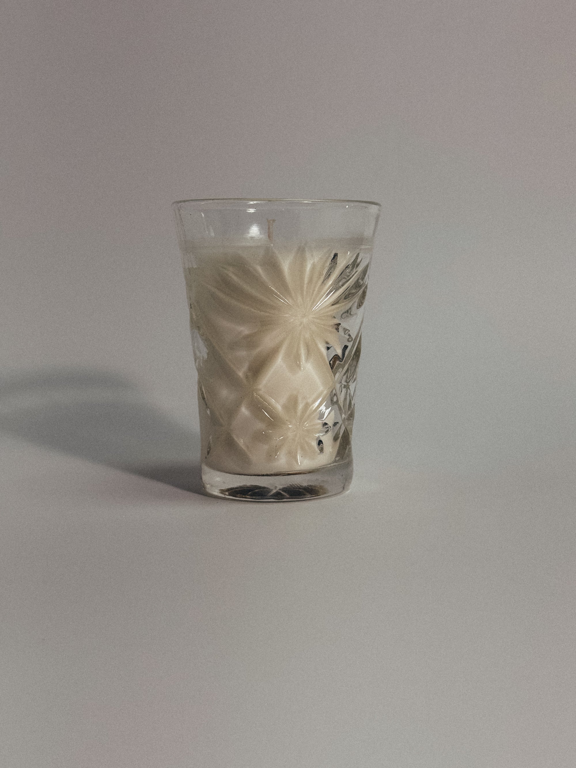 cut glass star candle