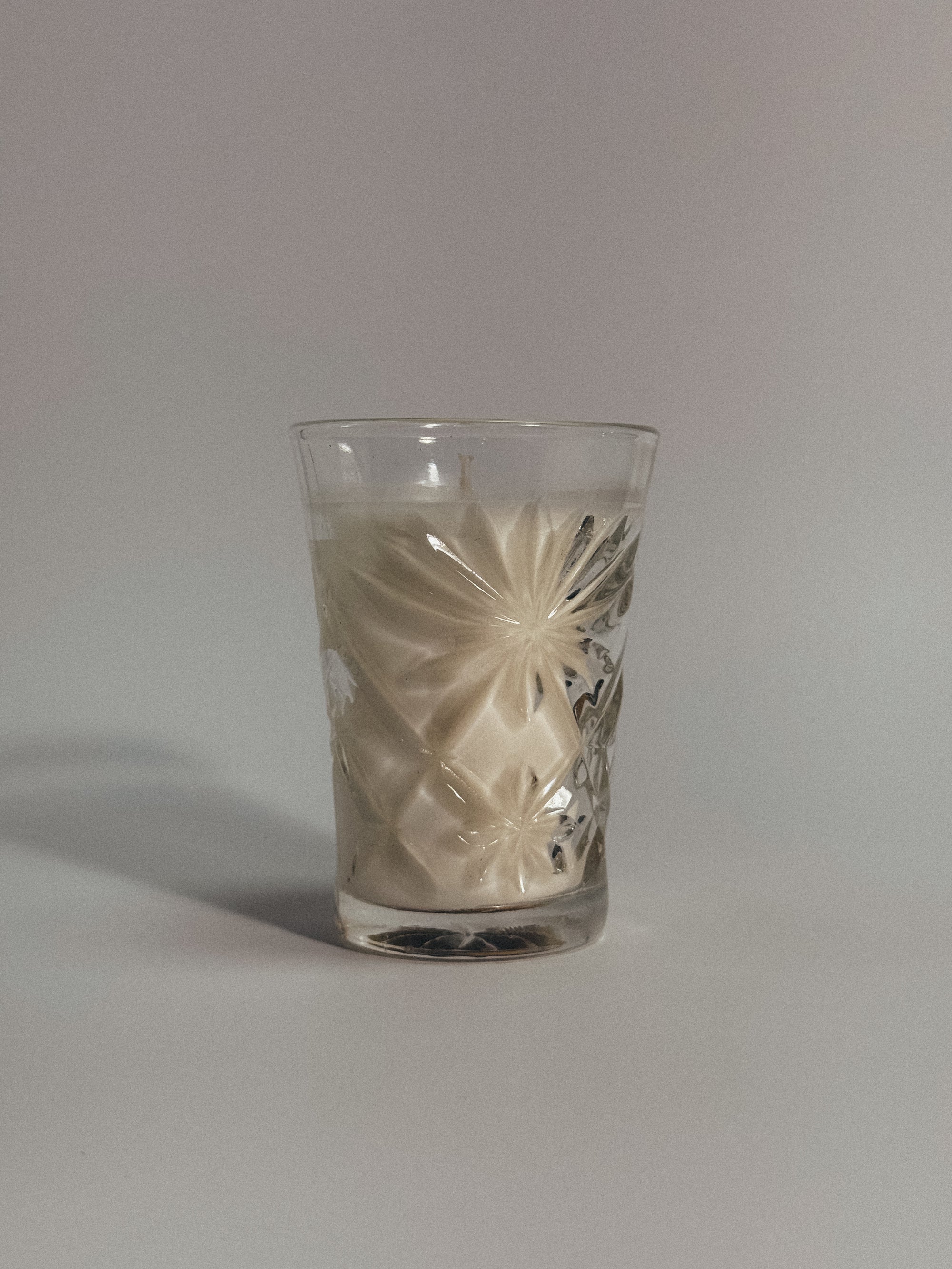 cut glass star candle